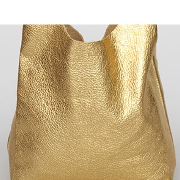 Baggu extra large soft gold leather tote bag - Picture 5 of 7